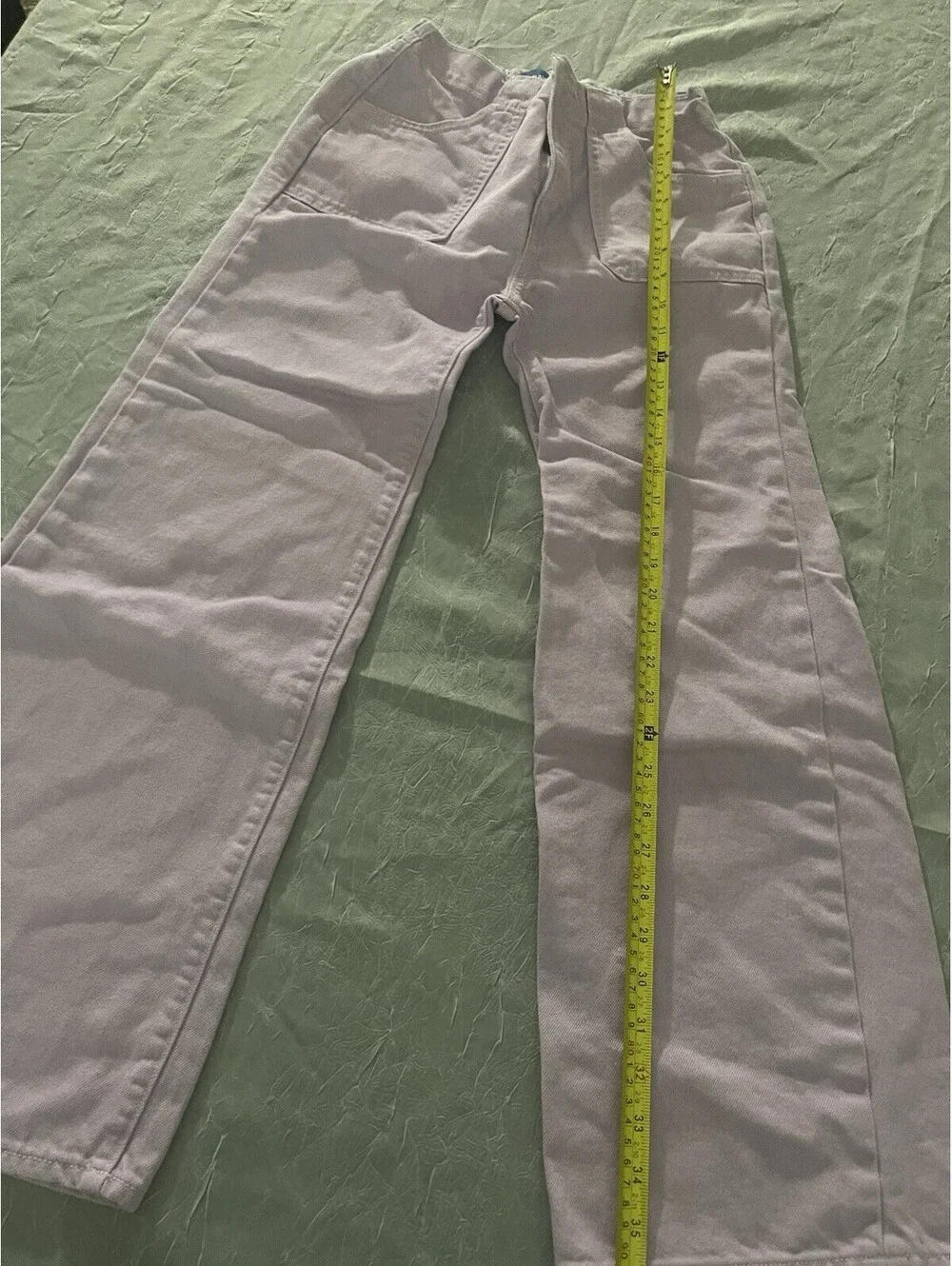 Old Navy Girls Utility Patch Baggy Wide Leg Pants-XL/12 Powder Blue
